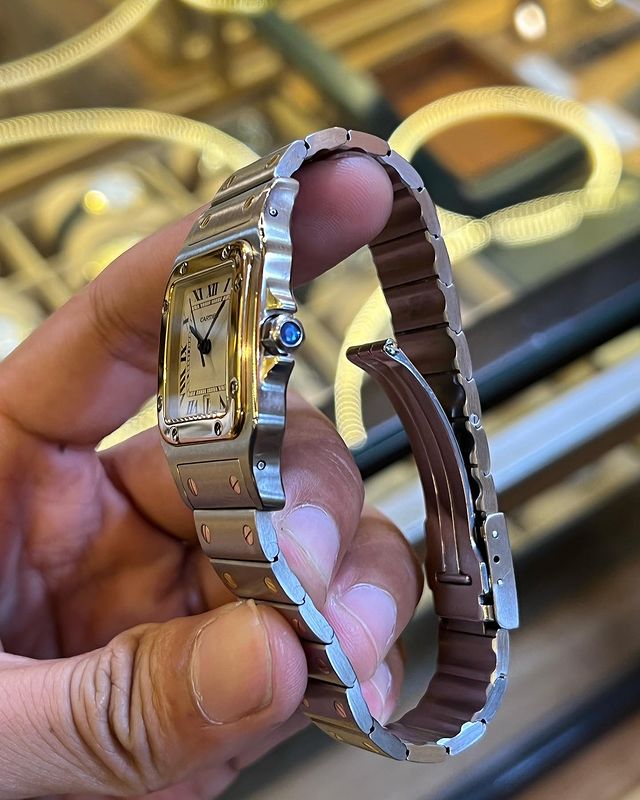 Jual Jam Vintage Cartier Santos Galbee