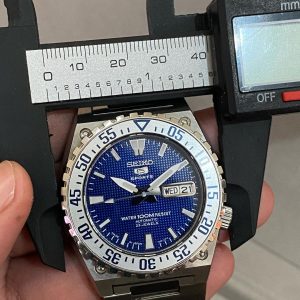 Seiko S Sports Waffle Blue Dial