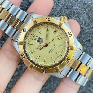 Jam Vintage Pria Tag Heuer WK Twotone