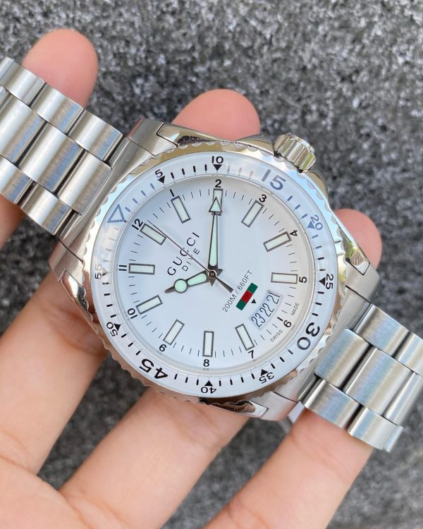 Gucci Dive White Dial