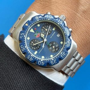 Tag Heuer F1 7 Hands Blue Dial Chrono