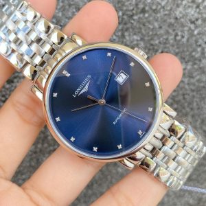 Longines Date Blue Dial Diamond Automatic