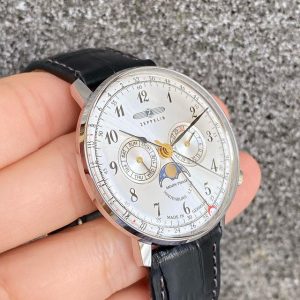 Zeppelin Moonphase White Dial