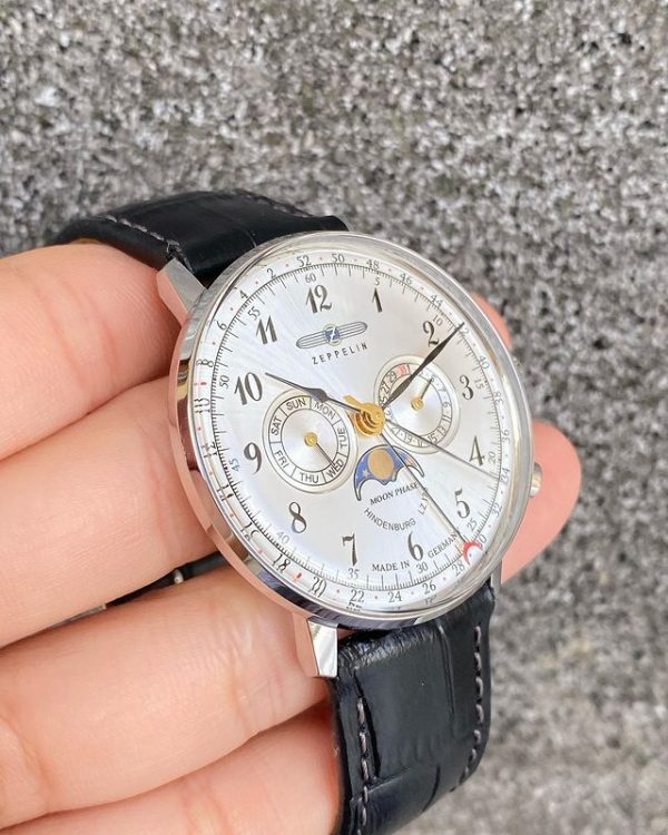 Zeppelin Moonphase White Dial