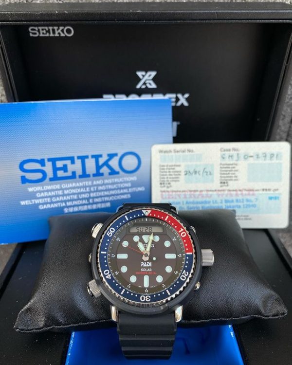 Seiko SNJ027 Solad Padi Pepsi Bezel