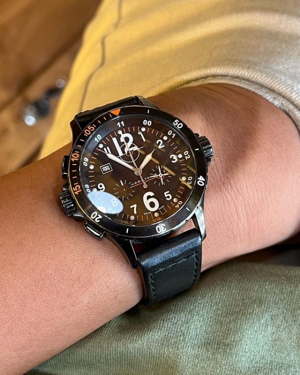 Hamilton Chronograph Black Orange