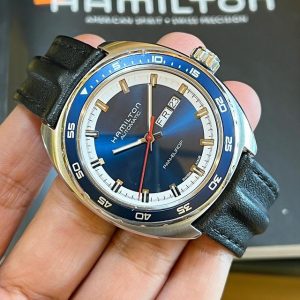 Hamilton Pan-Europe Blue Daydate