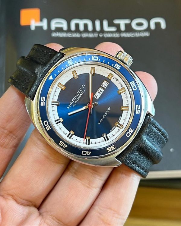 Hamilton Pan-Europe Blue Daydate