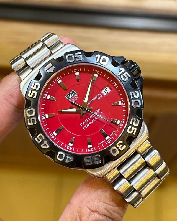 Jual Jam Original Tag Heuer F1 WAH1112 Red Dial