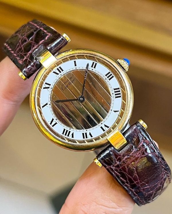 Jual Jam Vintage Cartier Vermeil