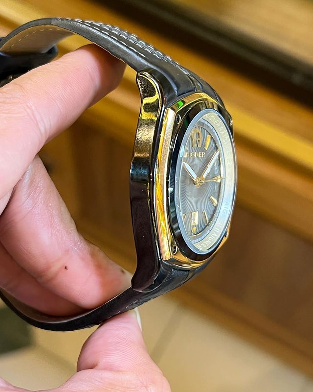 Jual Jam VIntage Aigner Lucca Black Gold Jual Jam VIntage Aigner Lucca Black Gold