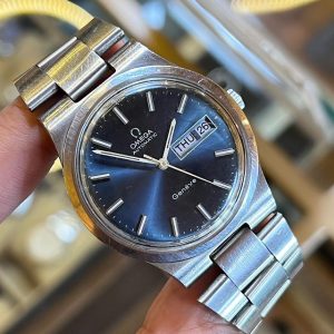 Jual Jam Vintage Omega Geneve Blue Dial