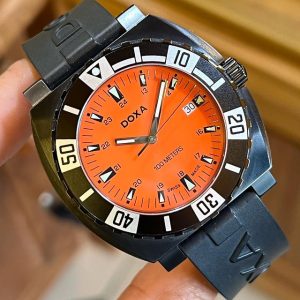 Jual Jam Vintage Doxa Divers Orange Dial