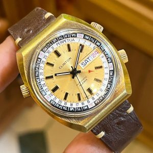 Jual Jam Vintage Clinton Alarm Worldtimer