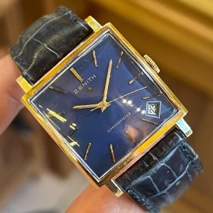 Jual Jam Vintage Zenith Blue Dial