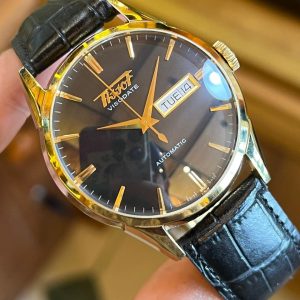 Jual Jam Vintage Tissot Visodate Black-Gold