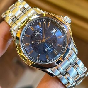 Jual Jam Vintage Omega Seamaster 120 Blue Wave Dial