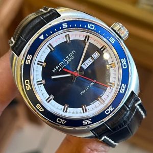 Jual Jam Vintage Hamilton Pan-Europ Blue