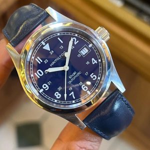 Jual Jam Vintage Hamilton Khaki Blue