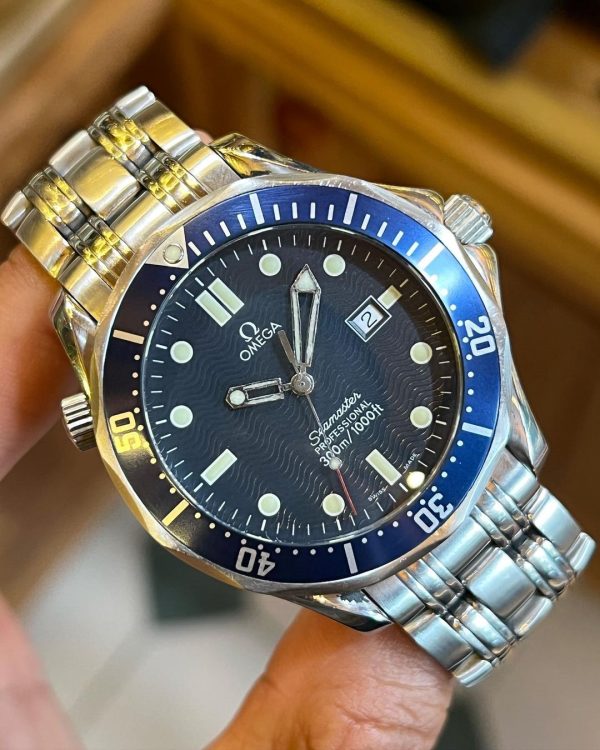 Jual Jam Vintage Omega Seamaster Bond Blue