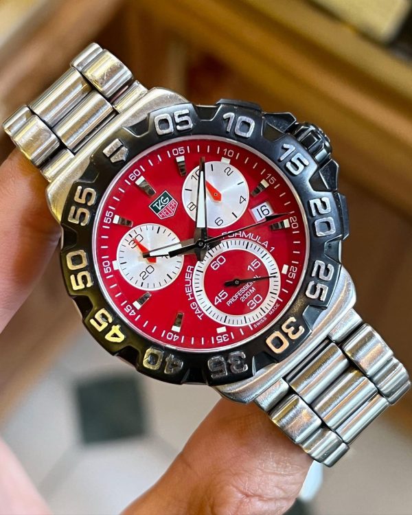 Jual Jam Vintage Tag Heuer F1 CAH1112 Red Dial