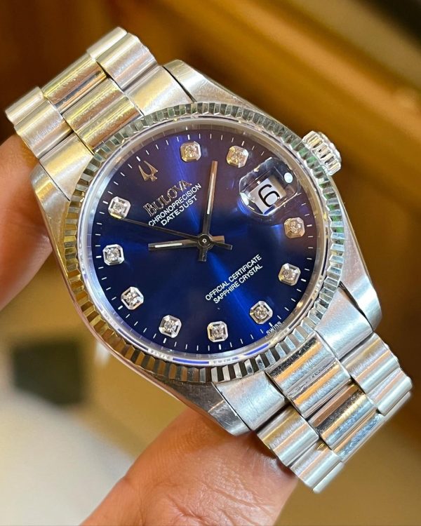 Jual Jam Vintage Bulova Datejust Blue Datejust