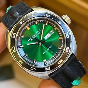 Jual Jam Vintage Hamilton Pan-Europ Green Dial