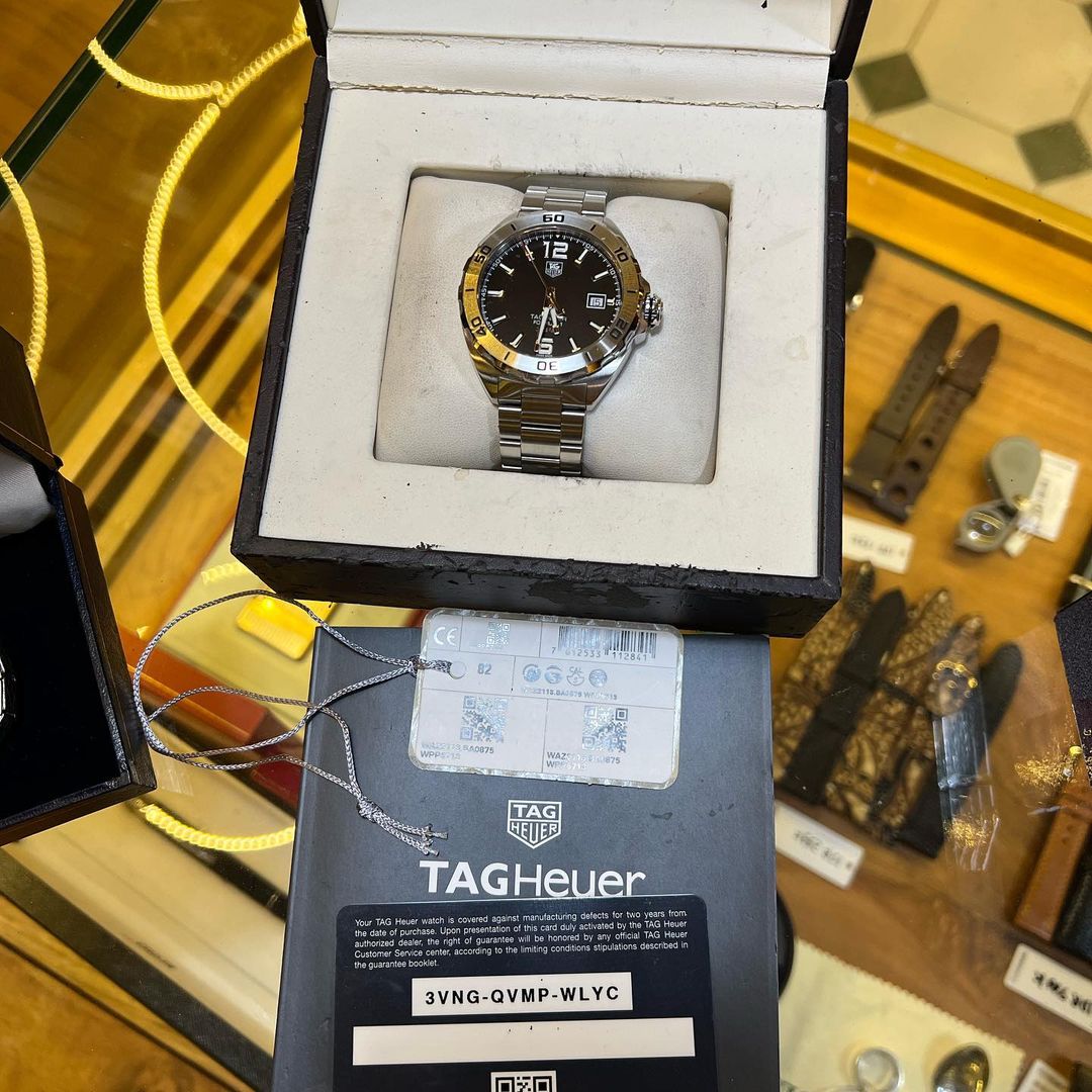 Jual Jam Vintage Tag Heuer F1 WAZ2113 certificate