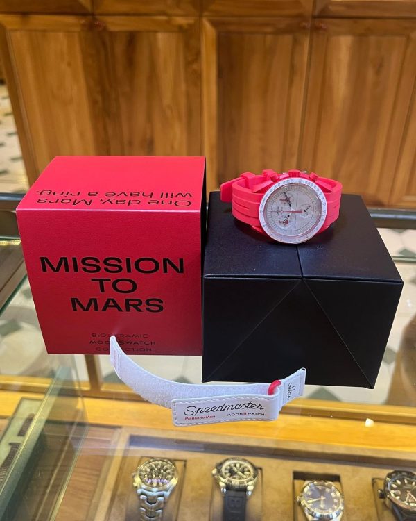 Jual Jam Vintage Omega x Swatch Mission to Mars box