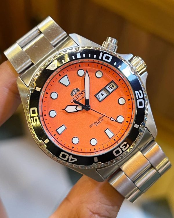 Jual Jam Vintage Orient Sport Orange Ray II