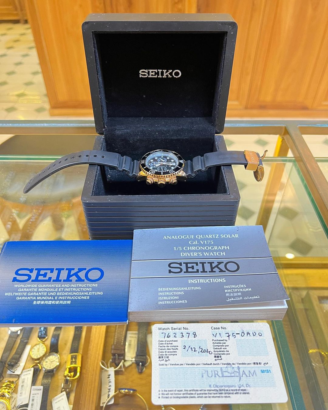 Jual Jam Vintage Seiko Prospex Solar certificate