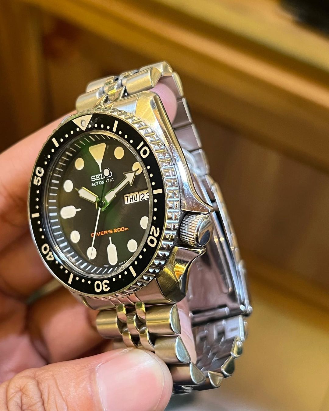 Jual Jam Vintage Seiko SKX007 right