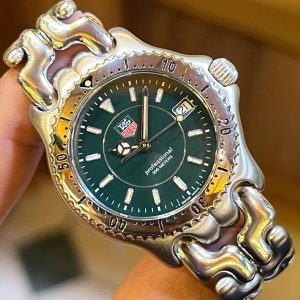 Jual Jam Vintage Tag Heuer Fishbones Green Dial