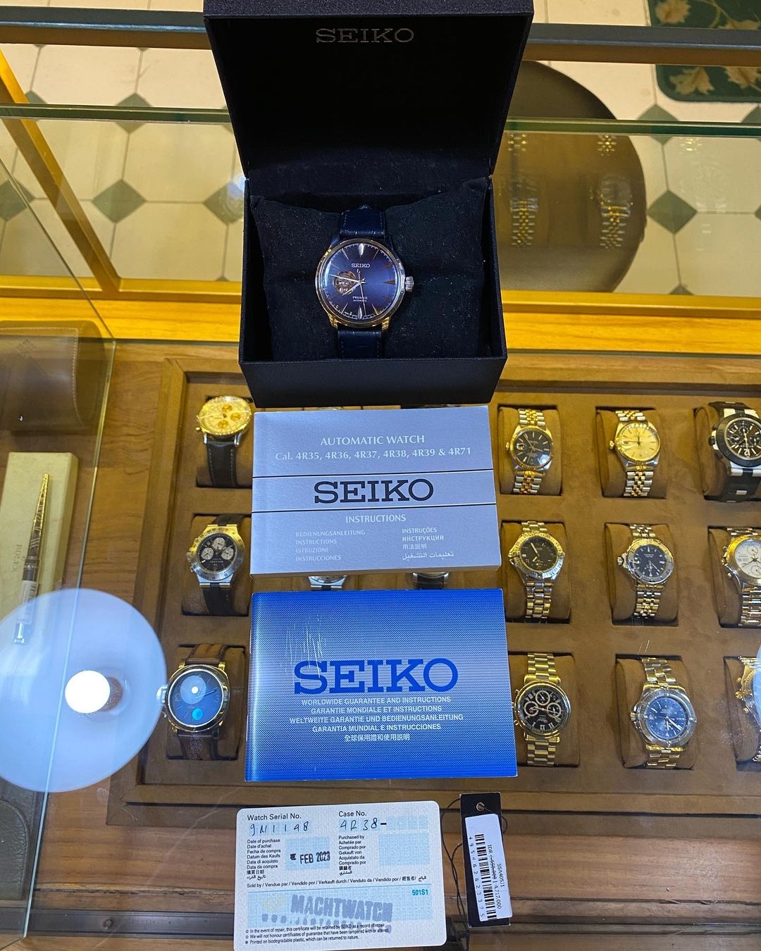 Jual Jam Vintage Seiko Presage box